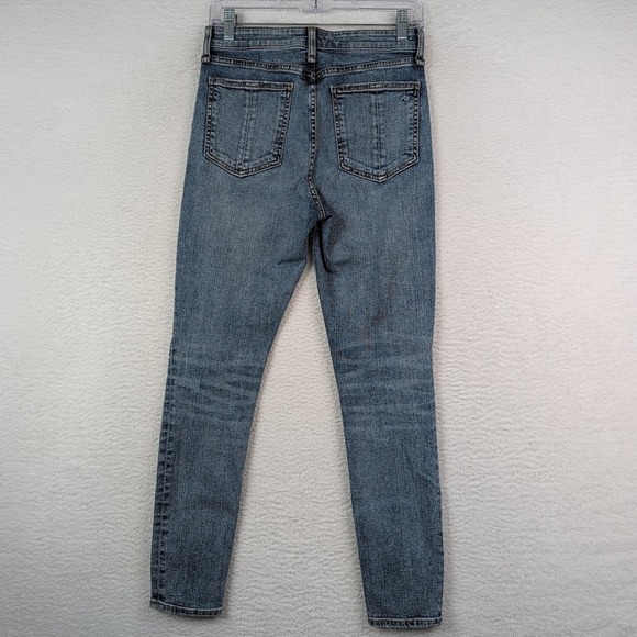Rag & Bone Nina High Rise Ankle Skinny Jean in Norwalk Wash Women's Size 26 - Picture 6 of 12